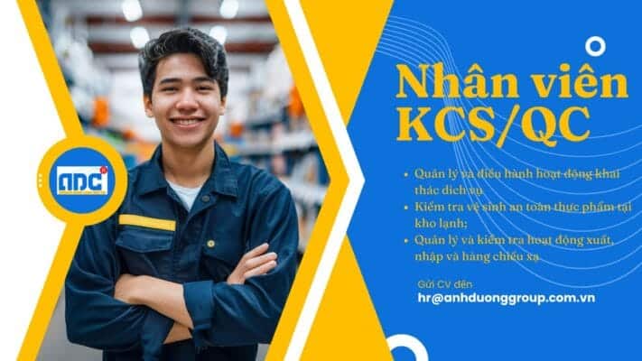 Tuyển dụng nhân viên KCS, QC