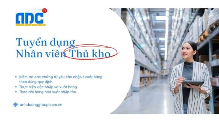 Tuyển dụng nhân viên thủ kho