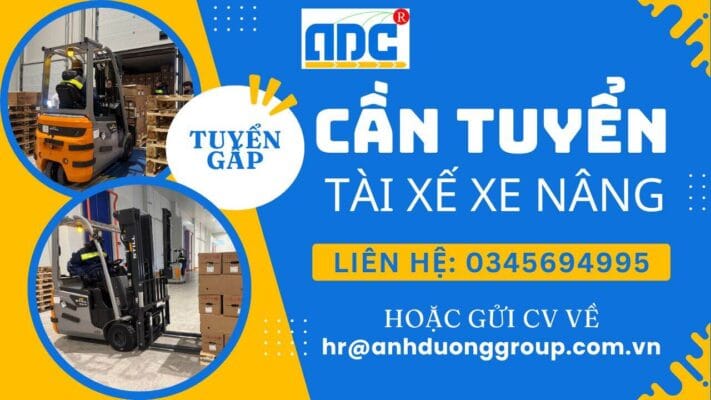 Tuyển dụng tài xế xe nâng tại KCN Amata Long Thành