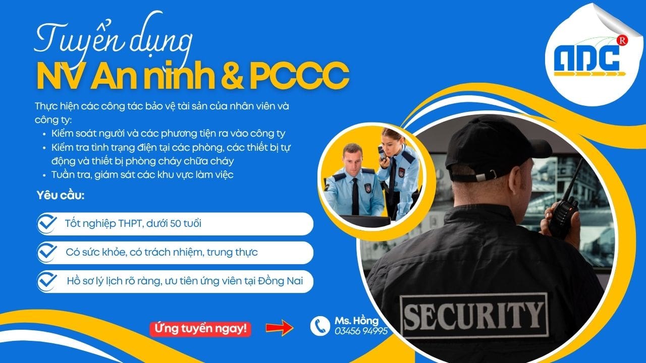 Tuyển dụng nhân viên An ninh - PCCC
