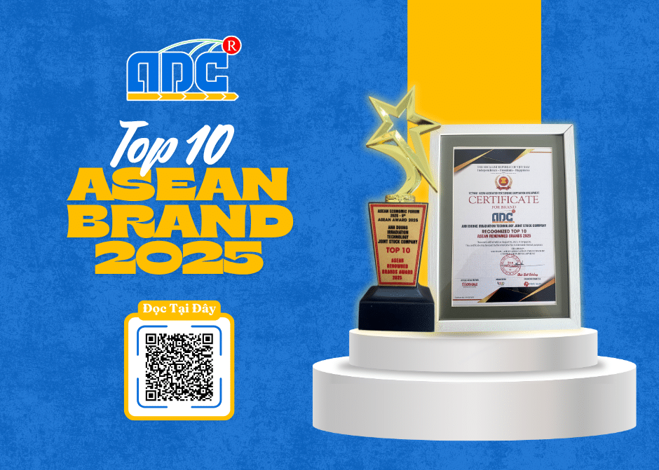 Kho lạnh Ánh Dương nhận giải thưởng Top 10 ASEAN Brand 2025 với cúp vàng và chứng nhận thương hiệu uy tín khu vực.